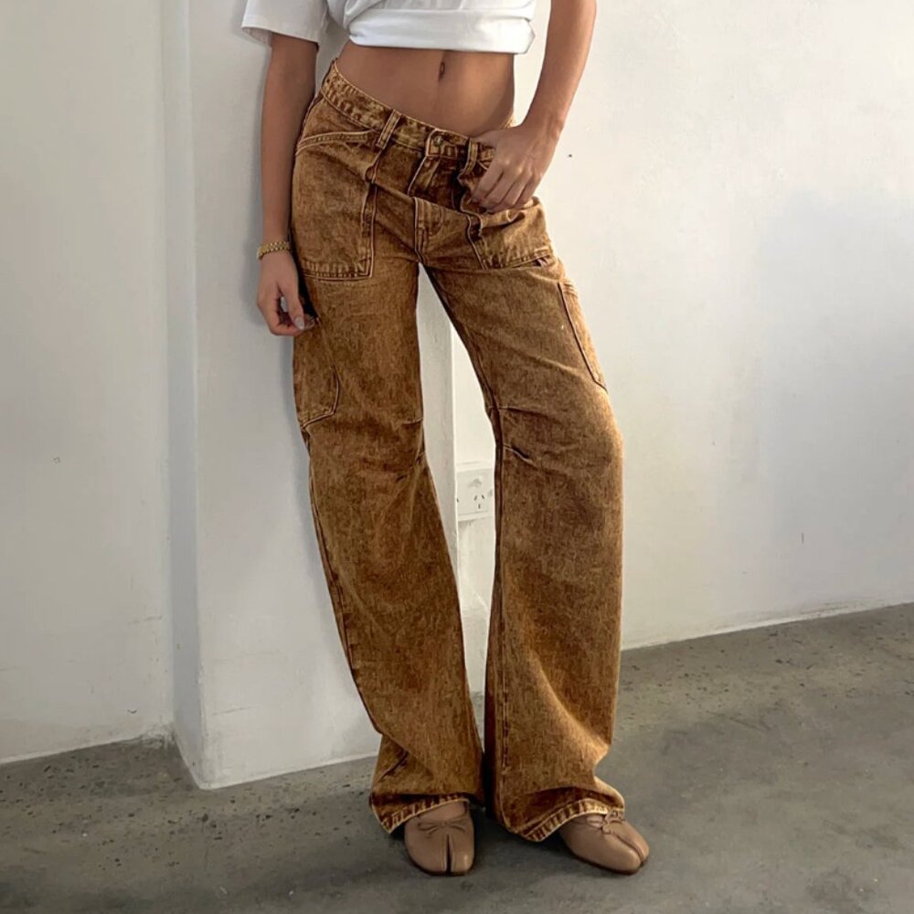 PRINCESS POLLY - Lioness Miami Vice Jeans - Stone Wash - Small